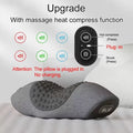 Electric Neck Massager Pillow Cervical Stretcher Heating Vibration Massage Back Traction Orthopedic Sleeping Pillows Support